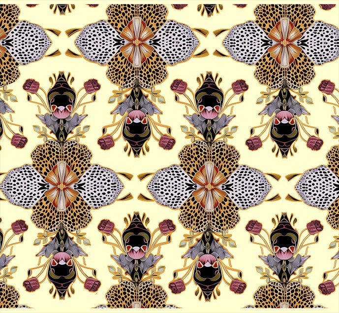 Leopard Butterfly - Cream