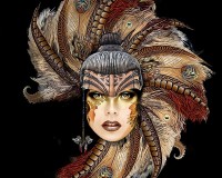 Feather Headdress Masque